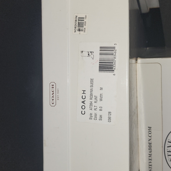 NIB Coach A7284 Suede Robynn Heeled Boots in Flint Goldtone Hardware Sz 9 $528 - Picture 3 of 9